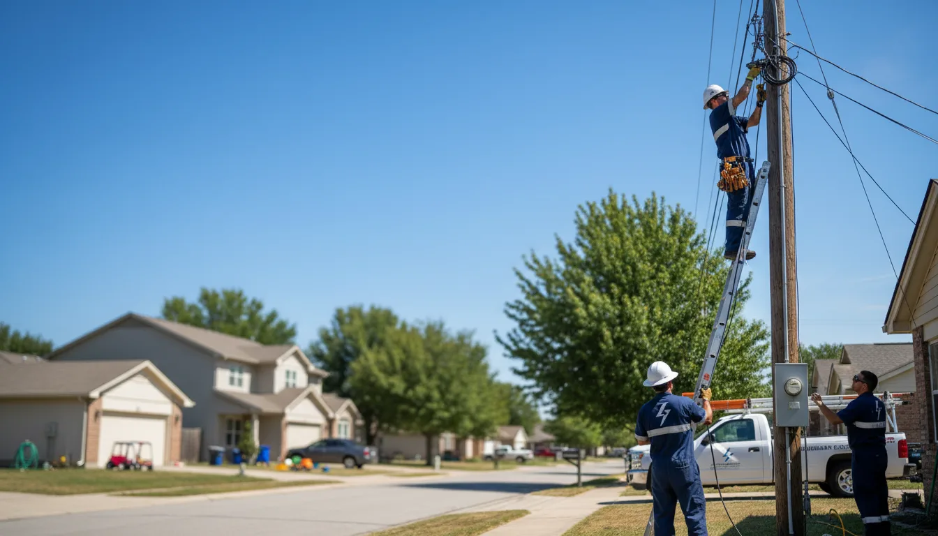Residential electrician providing installation services in Pembroke, GA